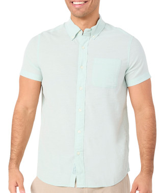 Thumbnail 1: GRAYERS Grayers Mens Short Sleeve Malibu Poplin Button Down Shirt 