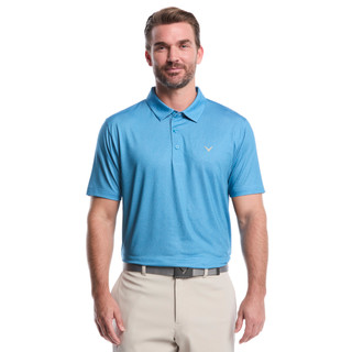 Thumbnail 1: Callaway Callaway Mens Heather Geo Short Sleeve Print Golf Polo 