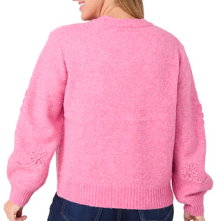 Thumbnail 2: ELIE TAHARI Elie Tahari Womens Long Sleeve Floral Soutache Sweater 