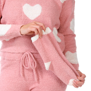 Thumbnail 3: No Comment No Comment Juniors 2 Pc Teddy Lounging Pullover & Pants Set 