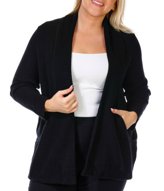 Thumbnail 1: BIRCH NY Birch NY Plus Ribbed Long Sleeve Cardigan 