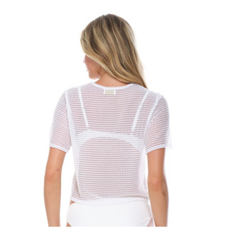 Thumbnail 3: Jordan Taylor Jordan Taylor Womens Chevron Short Swim Top Cover Up 