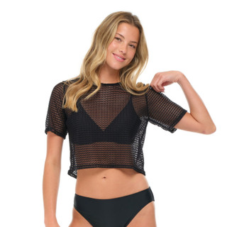 Thumbnail 1: Jordan Taylor Jordan Taylor Womens Chevron Short Swim Top Cover Up 