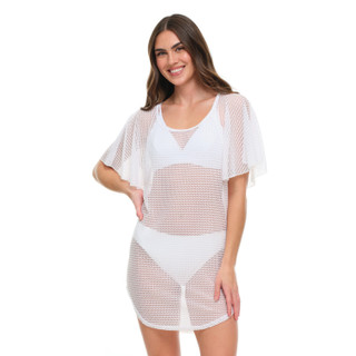 Thumbnail 1: Jordan Taylor Jordan Taylor Womens Sheer Dolman Sleeve Tunic Cover Up 