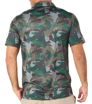 Thumbnail 2: FloGrown Flogrown Mens Camo Print Golf Polo Shirt 