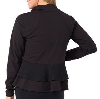 Thumbnail 2: Coral Bay Golf Coral Bay Golf Petite Full Zip Peplum Jacket 