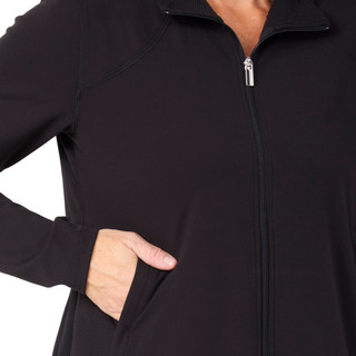 Thumbnail 3: Coral Bay Golf Coral Bay Golf Petite Full Zip Peplum Jacket 