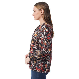Thumbnail 3: Gloria Vanderbilt Gloria Vanderbilt Womens 3Q Sleeve Danika Crepe Top 