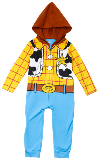 Thumbnail 1: Disney Disney Toddler Boys Toy Story Woody Hooded Zip Coverall 