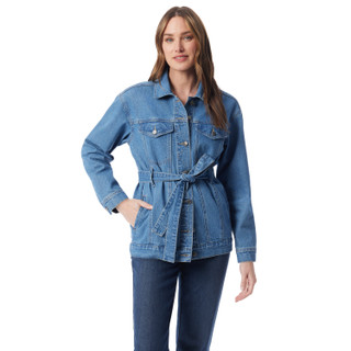 Thumbnail 1: Gloria Vanderbilt Gloria Vanderbilt Womens Belted Denim Jacket 