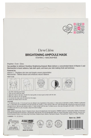 Thumbnail 2: EPIELLE DewGlow 10 Pk Vitamin C + Niacinamide Ampoule Sheet Mask 