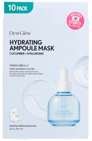 Thumbnail 1: EPIELLE DewGlow 10 Pk Cucumber + Hyaluronic Ampoule Sheet Mask 