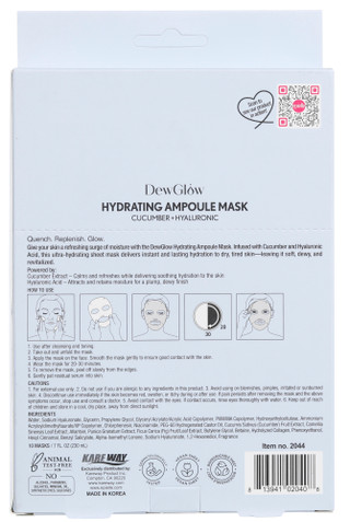 Thumbnail 2: EPIELLE DewGlow 10 Pk Cucumber + Hyaluronic Ampoule Sheet Mask 