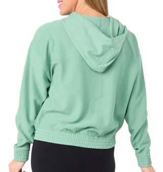 Thumbnail 3: REEL LEGENDS Reel Legends Womens Long Sleeve Waffle Hooded Top 