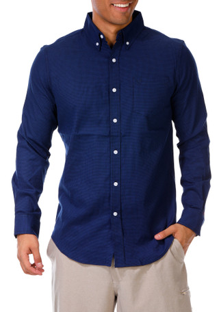 Thumbnail 1: CHAMPS Men's Houndstooth Button Down Shirt 
