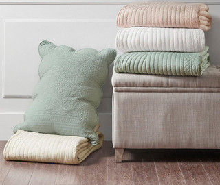 Thumbnail 6: Madison Park Madison Park Tuscany Scalloped Edge Coverlet Set 