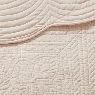 Thumbnail 7: Madison Park Madison Park Tuscany Scalloped Edge Coverlet Set 