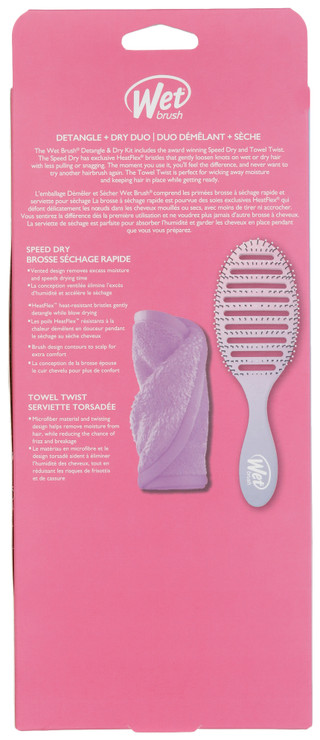 Thumbnail 2: Wet Brush Wet Brush 2 Pc Speed Dry Brush and Towel Twist 