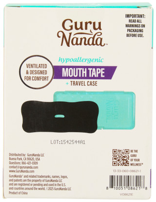 Thumbnail 2: GURUNANDA Gurunanda 60 Pk Hypoallergenic Mouth Tape Strips 