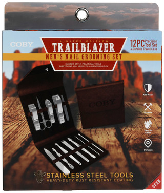 Thumbnail 1: Coby Coby Mens 12 Pc Nail Grooming Set 