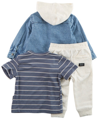 Thumbnail 2: VOLCOM Volcom Baby Boys 3 Pc Shacket Set 