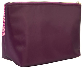 Thumbnail 2: Tahari Tahari Purple Floral Cosmetic Bag 