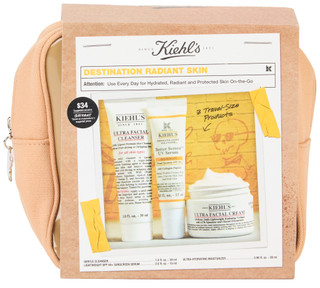 Thumbnail 3: KIEHL'S Kiehl's 4 Pc Destination Radiant Skin Set with Bag 