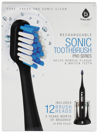 Thumbnail 1: Pursonic Pursonic Rechargeable Pro Series Sonic Toothbrush 
