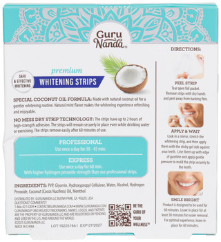 Thumbnail 2: GURUNANDA Gurunanda 14 Pk Premium Whitening Strips 