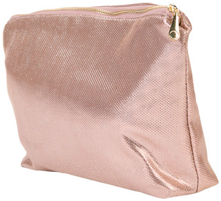 Thumbnail 2: Vince Camuto Vince Camuto Pink Gold Glitter Medium Cosmetic Bag 