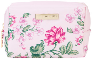 Thumbnail 1: Tahari Tahari Pink Floral Medium Cosmetic Bag 