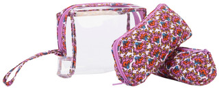 Thumbnail 1: Vera Bradley Vera Bradley 3 Pc Scaevola Floral Cosmetic Bag Set 