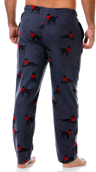 Thumbnail 2: Perry Ellis Perry Ellis Mens Winter Dog Fleece Pajama Lounging Pants 