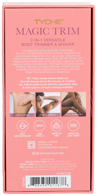 Thumbnail 2: . Tyche Magic Trim 2-In-1 Versatile Body Trimmer and Shaver 