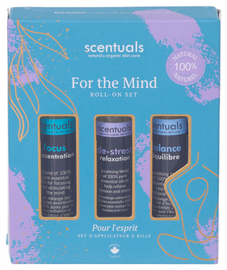 Thumbnail 1: SCENTUALS Scentuals 3 Pc For the Mind Aromatherapy Roll-On Set 