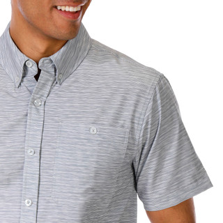 Thumbnail 3: Anglr ANGLR Mens Short Sleeve Heather Button Down Shirt 