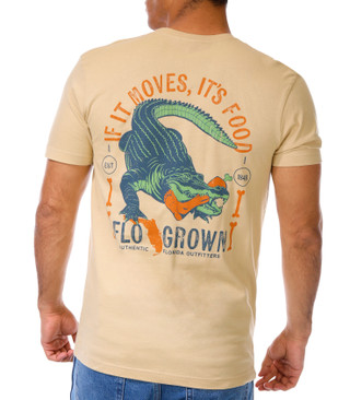 Thumbnail 2: FloGrown FloGrown Mens Short Sleeve If It Moves, Its Food Shirt 