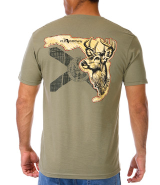 Thumbnail 2: FloGrown FloGrown Mens Short Sleeve Florida State Graphic Shirt 