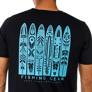 Thumbnail 3: Anglr ANGLR Mens Short Sleeve Longboards Screen Print Tee Shirt 