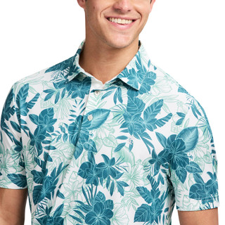 Thumbnail 3: IZOD IZOD Men's Swingflex Leaf Printed Golf Polo 