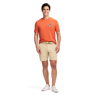 Thumbnail 6: IZOD IZOD Men's Saltwater Short Sleeve Graphic Tee - Burnt Ochr 