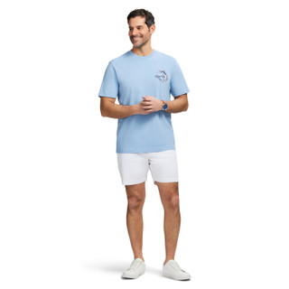 Thumbnail 5: IZOD IZOD Men's Saltwater Short Sleeve Graphic Tee - Placid Blue 