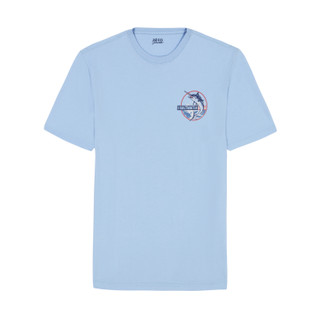 Thumbnail 4: IZOD IZOD Men's Saltwater Short Sleeve Graphic Tee - Placid Blue 