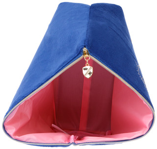 Thumbnail 3: Juicy Couture Juicy Couture Navy Blue Terry Crown Travel Cosmetic Bag 