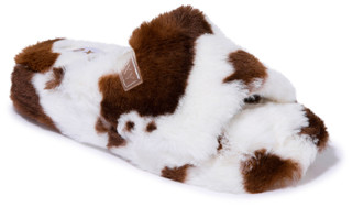 Thumbnail 1: ROXY Roxy Womens Sloane Cow Print Slippers 
