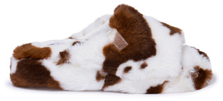 Thumbnail 4: ROXY Roxy Womens Sloane Cow Print Slippers 