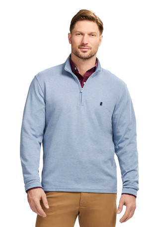 Thumbnail 1: IZOD IZOD Mens 1/4 Zip Performance Comfort Sweatshirt 