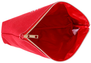 Thumbnail 3: True Religion True Religion Red Logo Embellished Travel Cosmetic Bag 