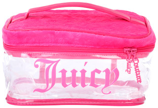 Thumbnail 1: Juicy Couture Juicy Couture Fuchsia Terry Clear Travel Cosmetic Case 