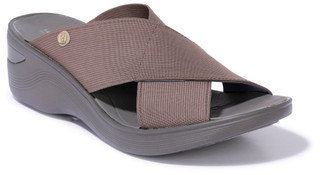 Thumbnail 1: Bzees Bzees Womens Sesire Slide Wedge Sandals 